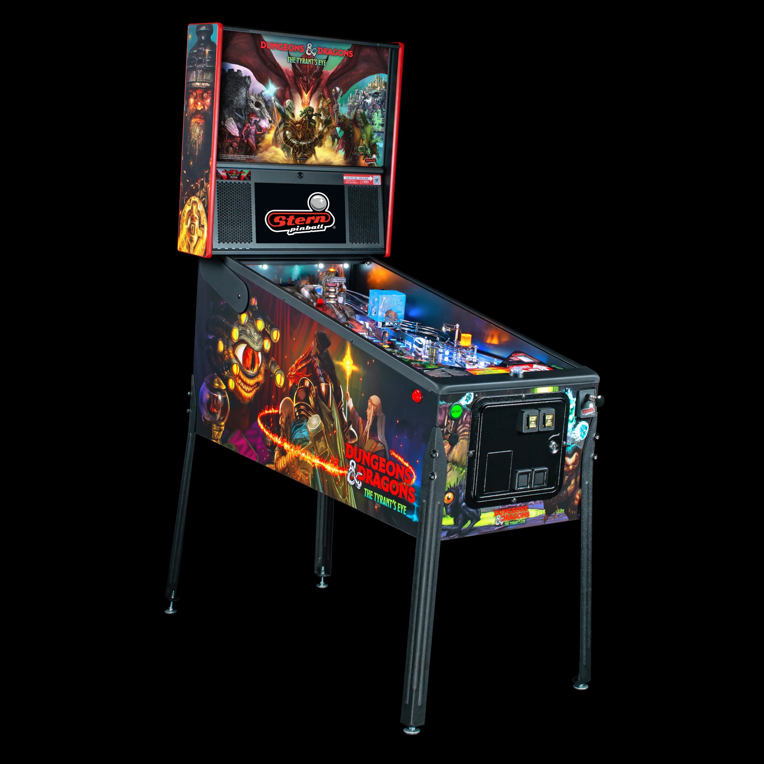 Dungeons & Dragons The Tyrant’s Eye Premium Pinball Machine