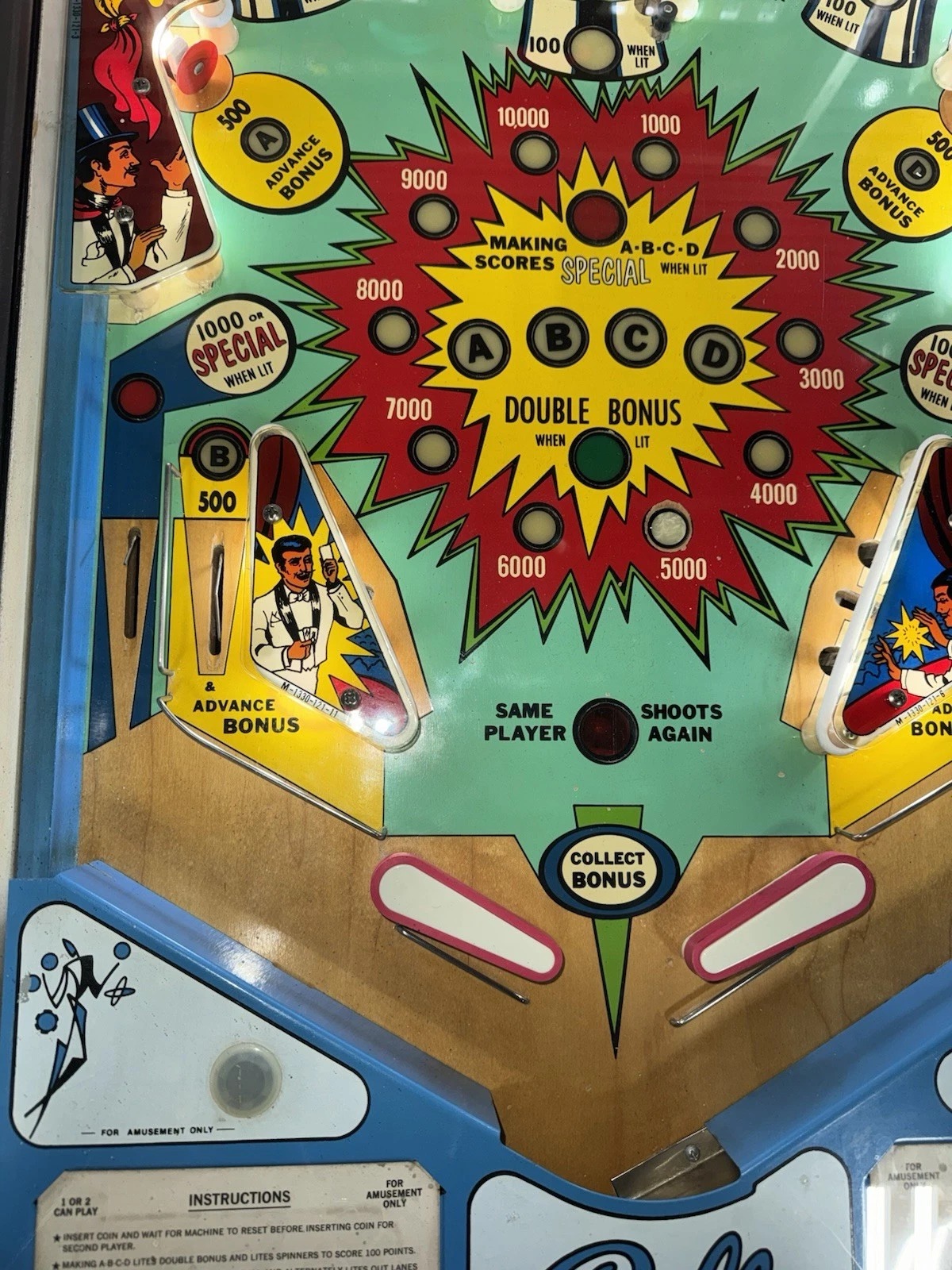 Hokus Pokus pinball machine by Bally 1975 - Image 6