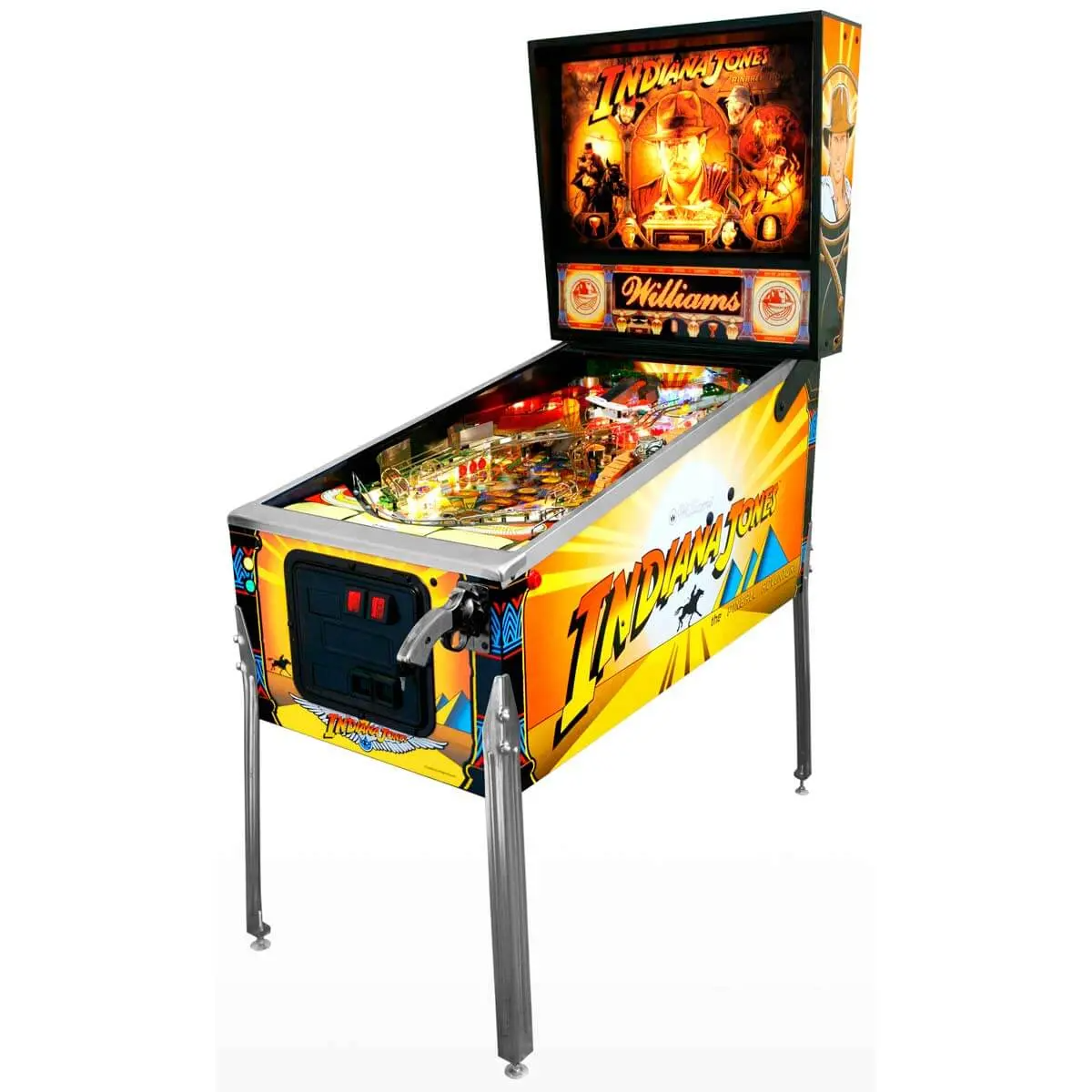 Indiana Jones Pinball Machine (2008) by Stern