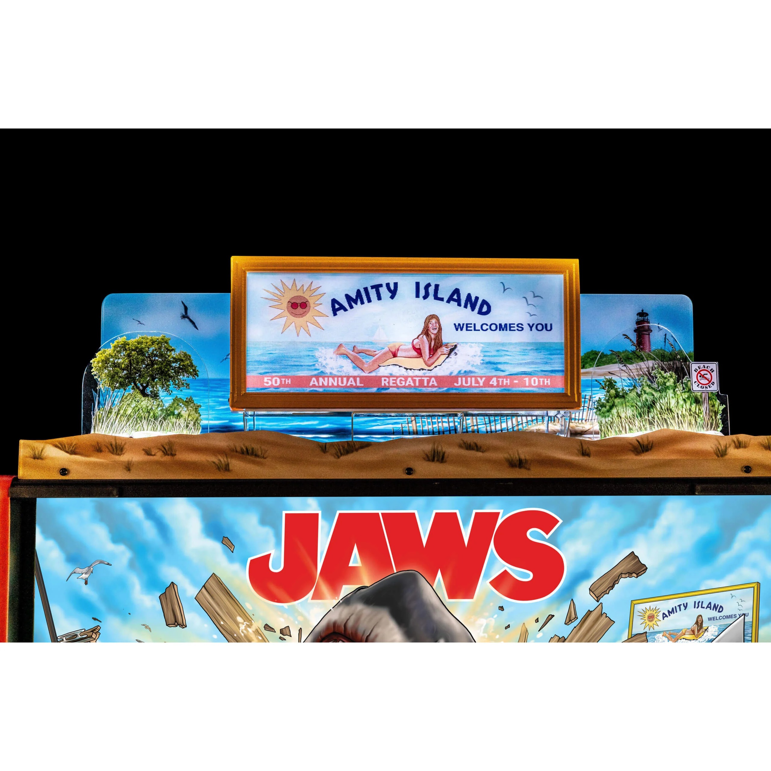 Jaws Pinball Topper by Stern - Image 3