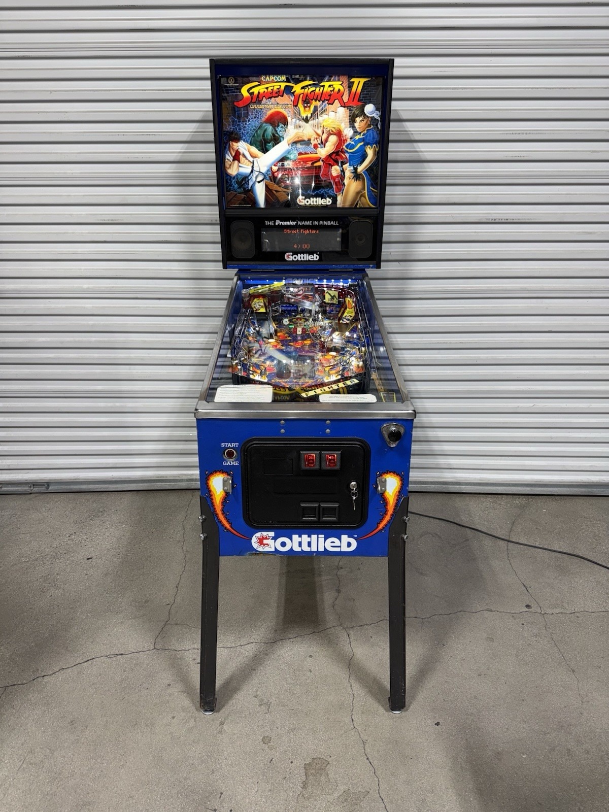 Street Fighter II Pinball Machine by Gottlieb 1993