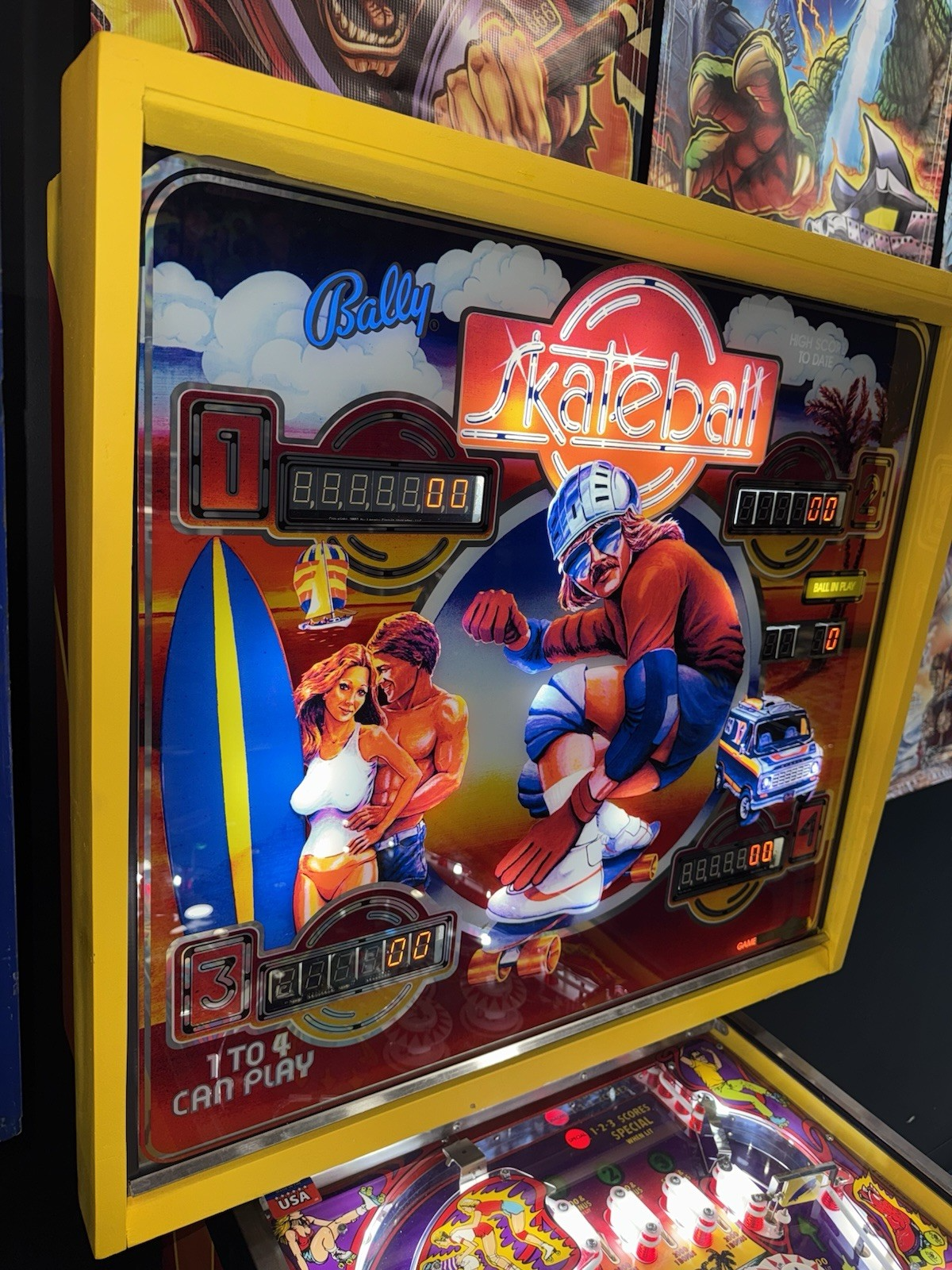 Skateball by Bally 1980 Pinball Machine - Image 4