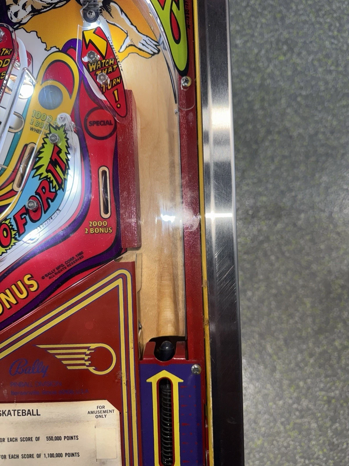 Skateball by Bally 1980 Pinball Machine - Image 6