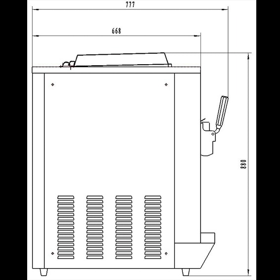 Soft Serve Machine Table Model – BQ323T - Image 4
