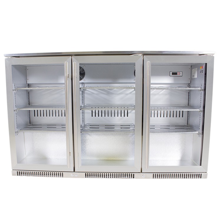 Triple Swing Door Under Counter Beverage Cooler – SMBC-300SS